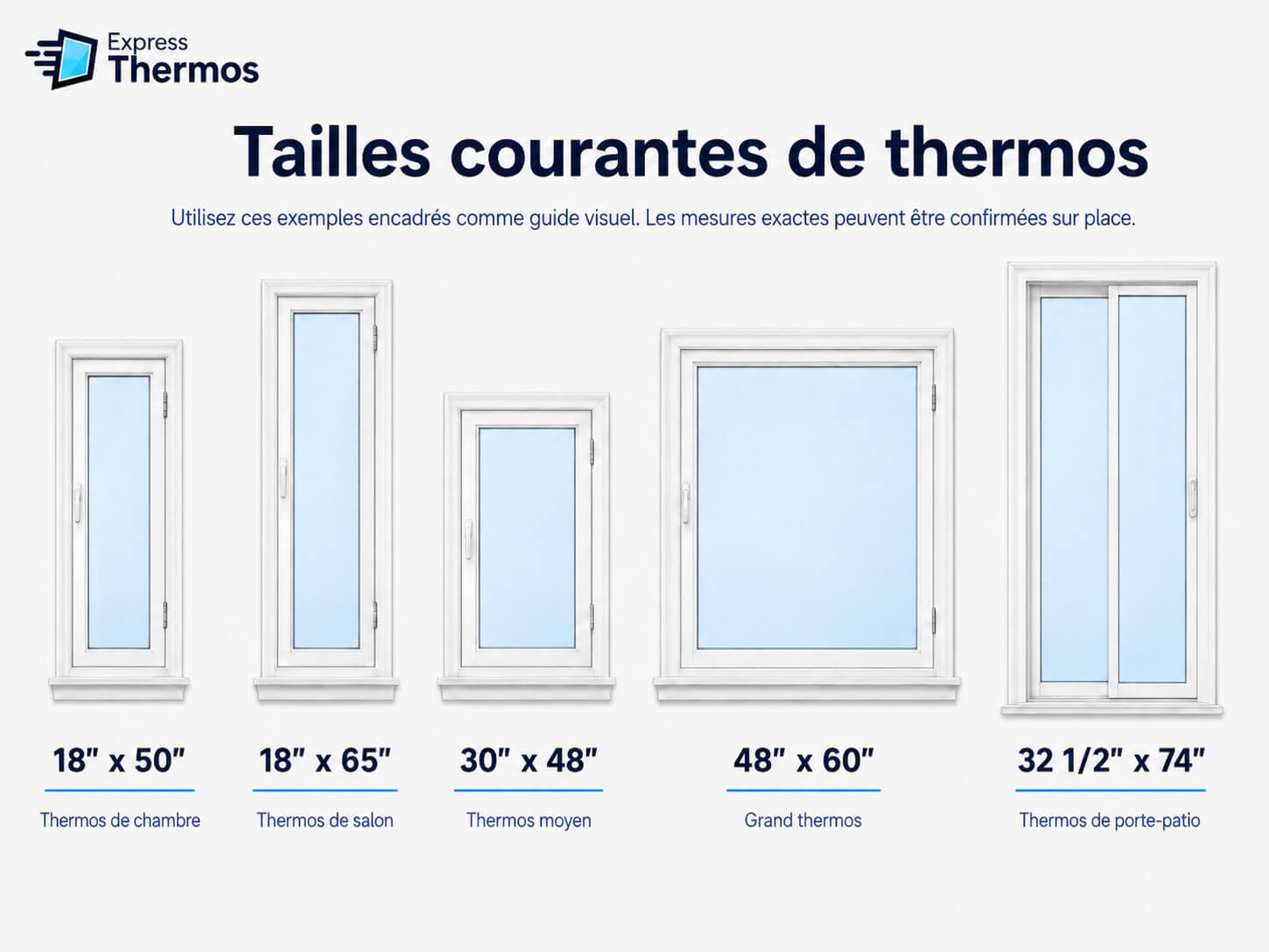 Dimensions de thermos courantes